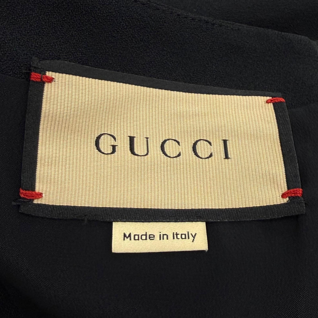 Excellent GUCCI one piece Belted, plain, long-sleeved shirt acetate IT 44 759278