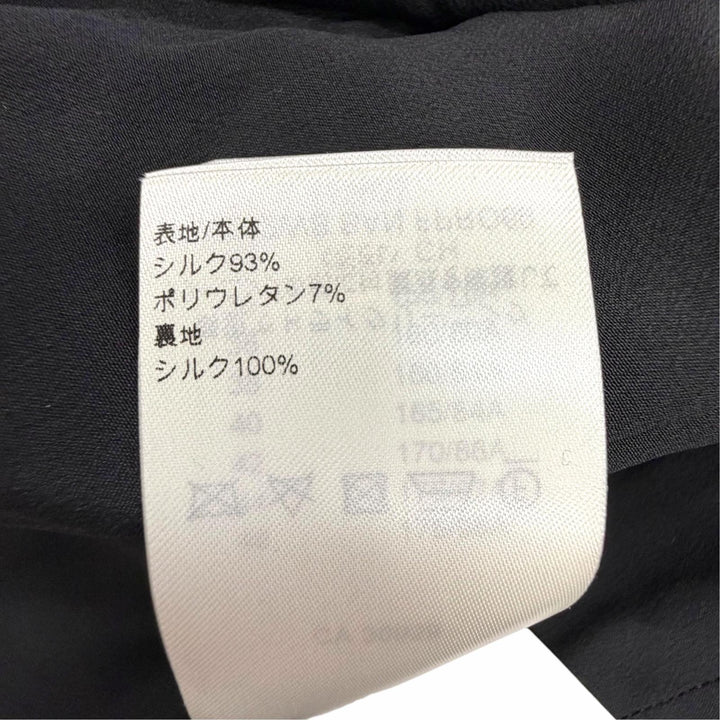 Pristine LOUIS VUITTON one piece Front design sleeveless black silk Women FR 36