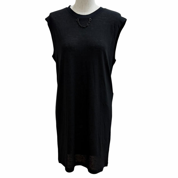 Pristine LOUIS VUITTON one piece LV logo chain embellished Rayon XS
