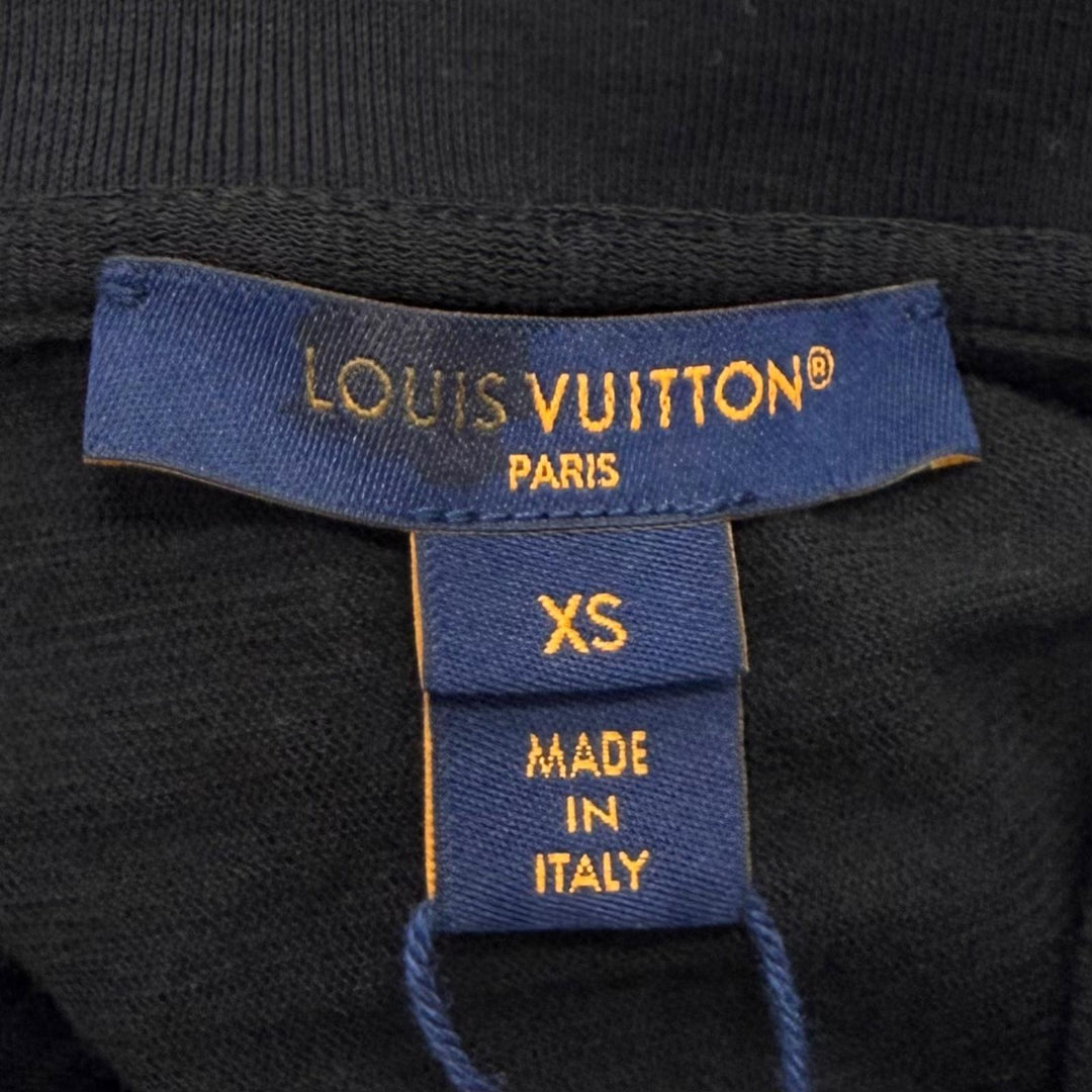Pristine LOUIS VUITTON one piece LV logo chain embellished Rayon XS