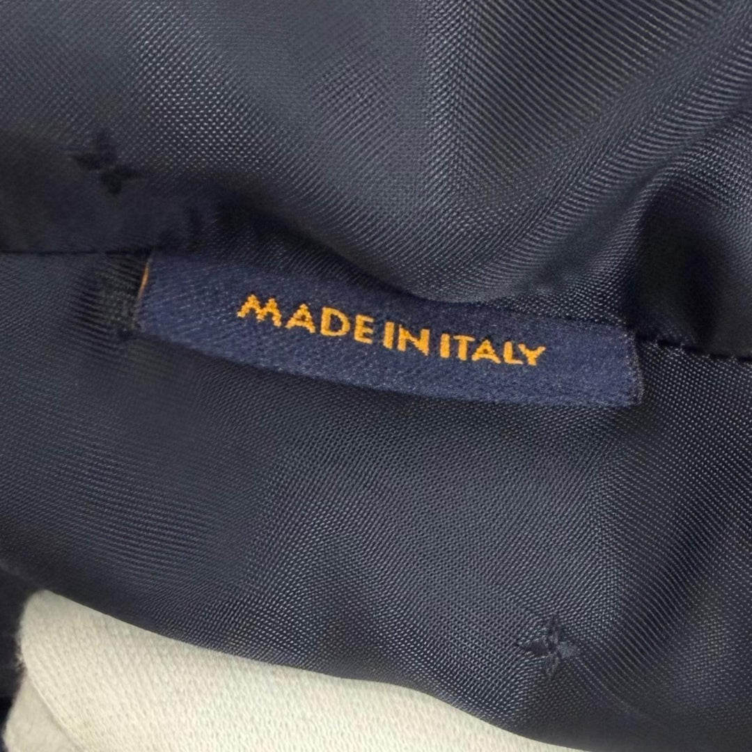 Pristine LOUIS VUITTON tailored jacket single Navy wool mens 50