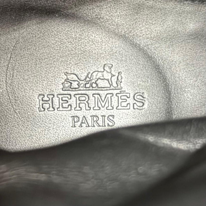 Great HERMES Knee-high boots Fuji Ex-Libris Quilted Leather black Women 35