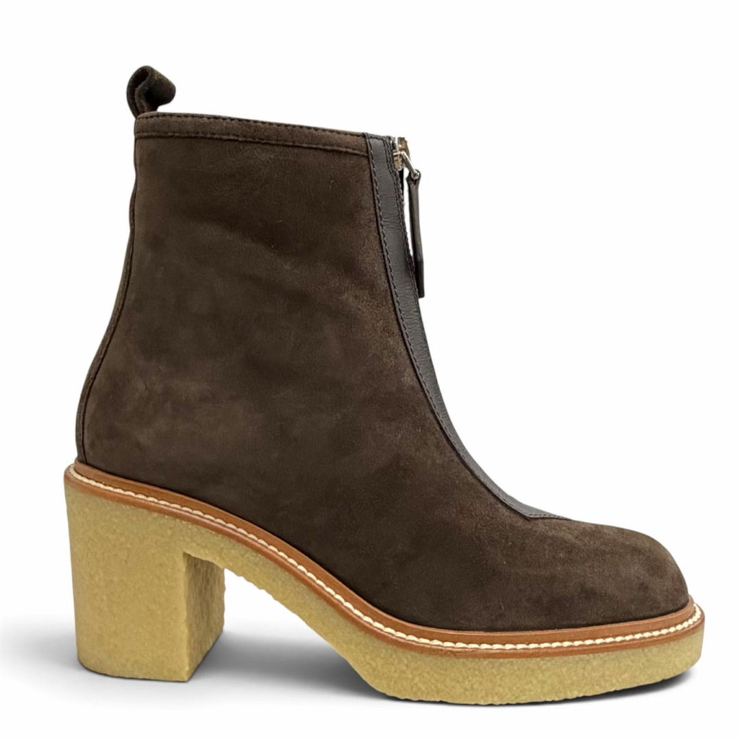 Pristine HERMES short boots Single 55 ankle boots Suede leather 36.5 242074Z