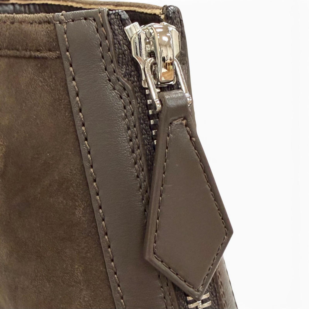 Pristine HERMES short boots Single 55 ankle boots Suede leather 36.5 242074Z