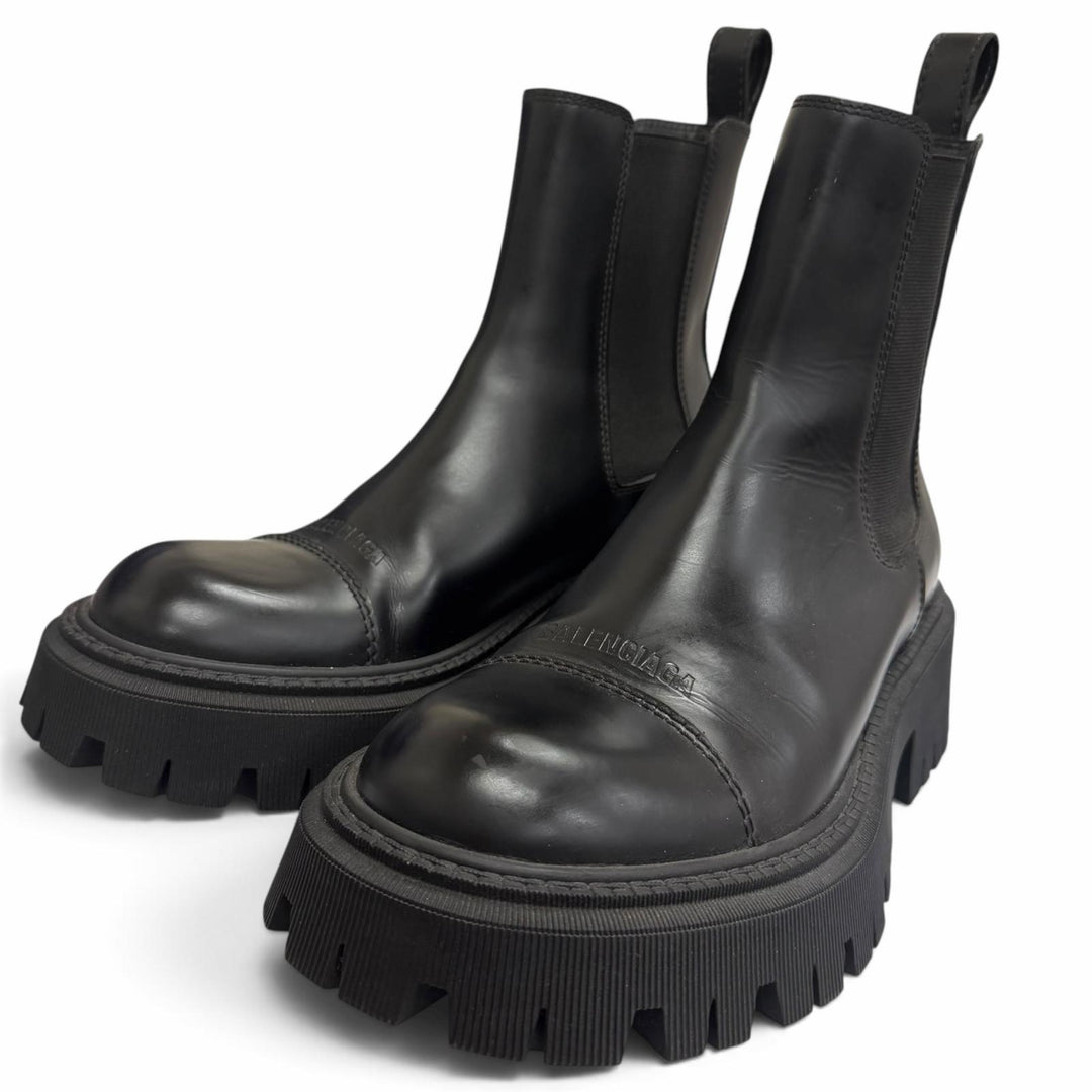 Excellent BALENCIAGA boots TRACTOR 20MM Platform Chelsea boots