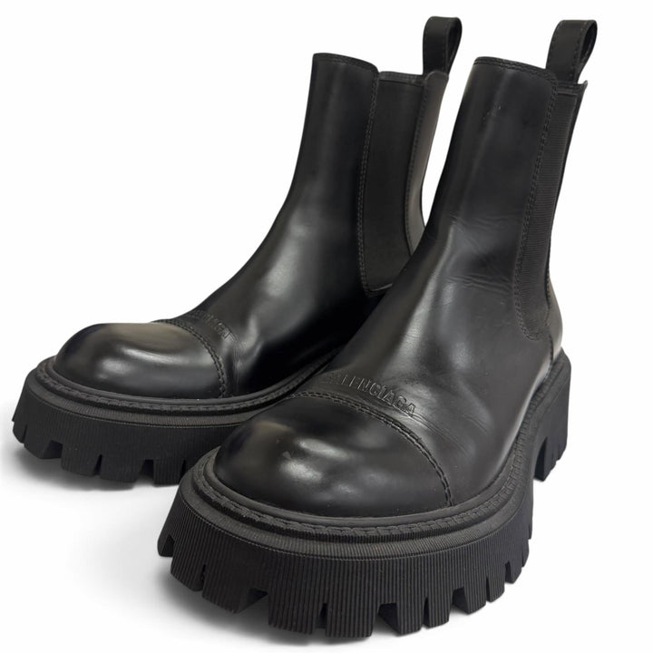 Excellent BALENCIAGA boots TRACTOR 20MM Platform Chelsea boots