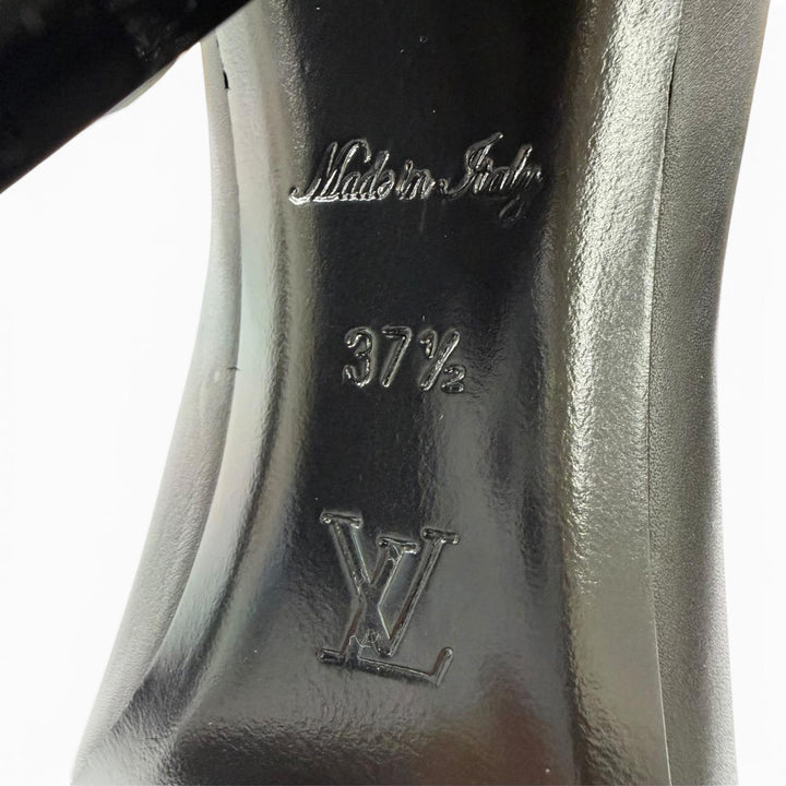 Excellent LOUIS VUITTON Silhouette Chelsea Ankle Boots Monogram leather 37.5