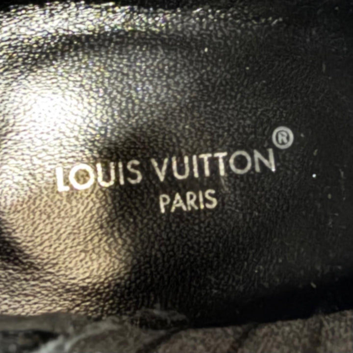 Excellent LOUIS VUITTON Silhouette Chelsea Ankle Boots Monogram leather 37.5