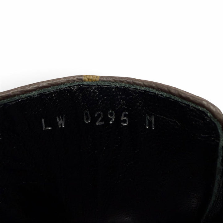 Excellent LOUIS VUITTON Silhouette Chelsea Ankle Boots Monogram leather 37.5