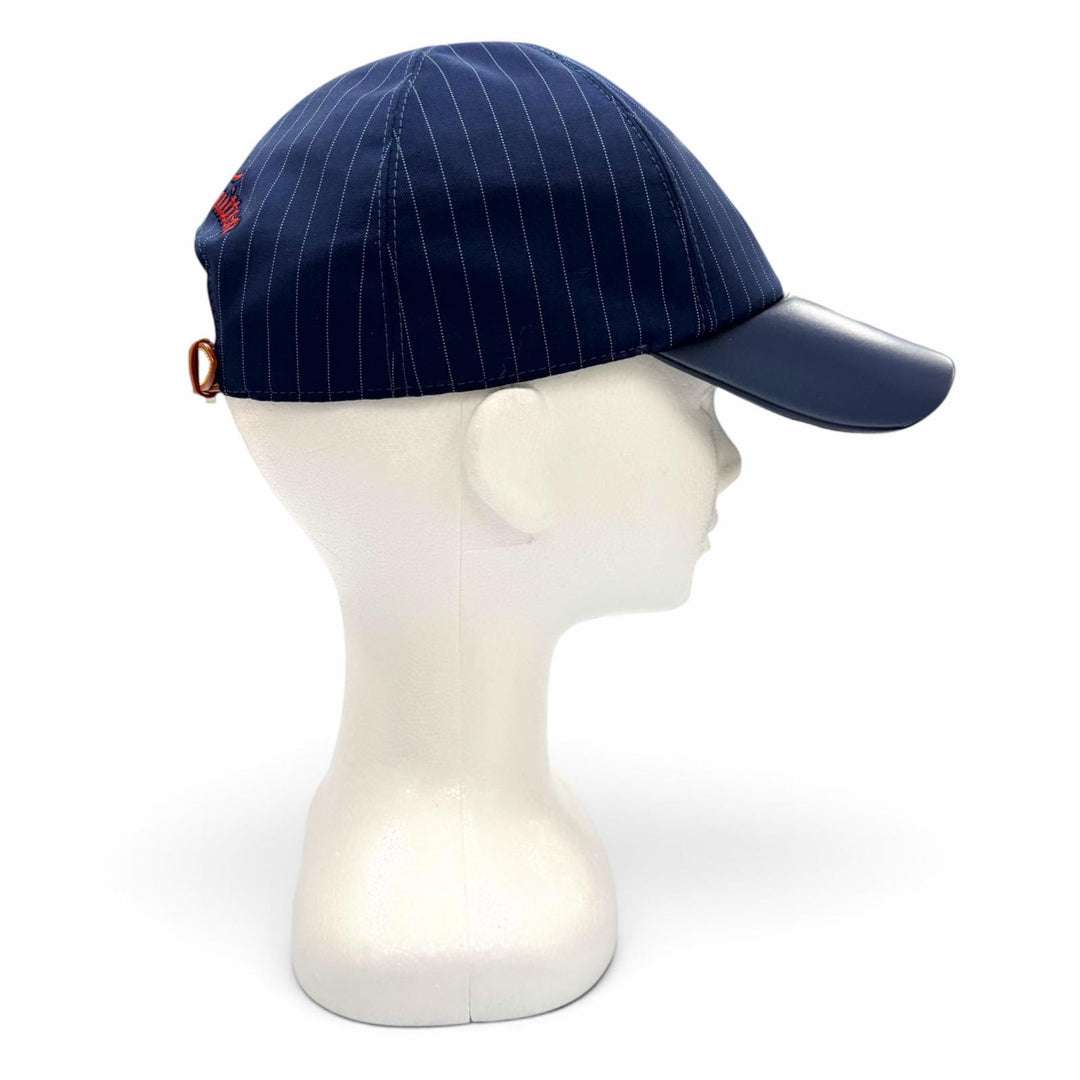 Excellent LOUIS VUITTON cap LV Varsity Stripe Pattern Baseball Cap Navy M7007L