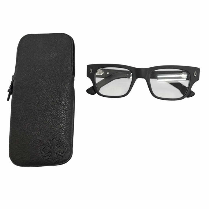 Great CHROME HEARTS Glasses CRYPDIC CH cross black SV925 mens
