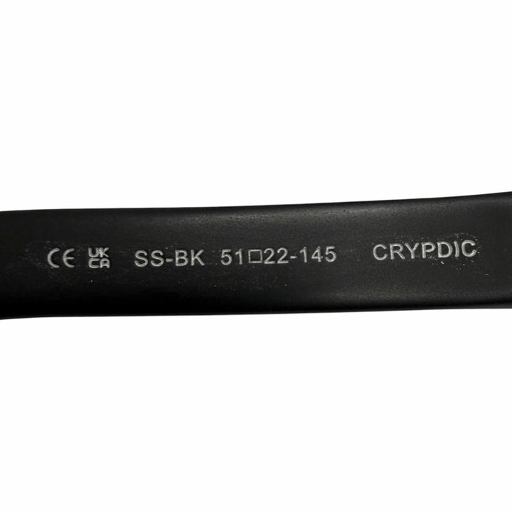 Great CHROME HEARTS Glasses CRYPDIC CH cross black SV925 mens