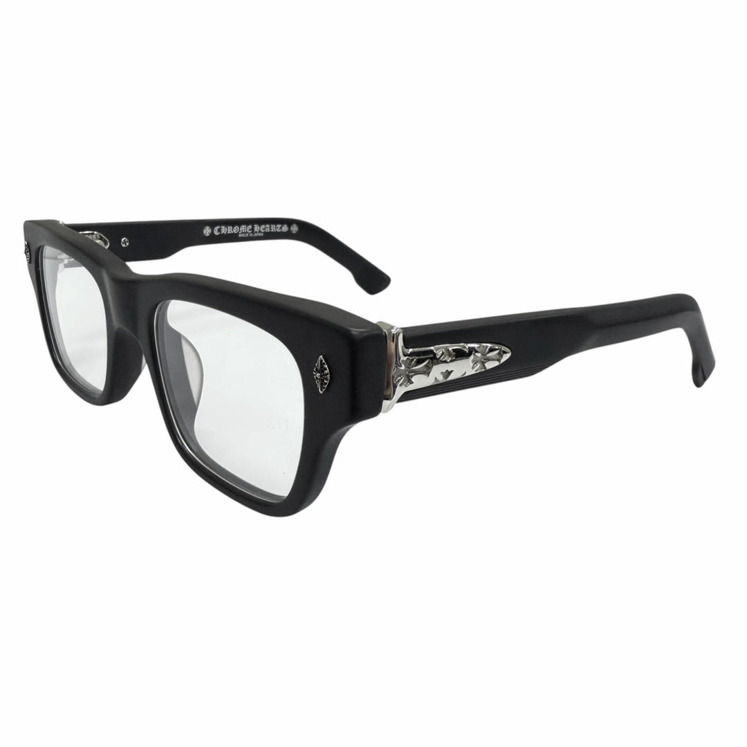 Great CHROME HEARTS Glasses CRYPDIC CH cross black SV925 mens