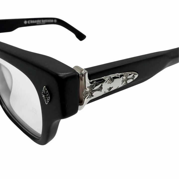 Great CHROME HEARTS Glasses CRYPDIC CH cross black SV925 mens
