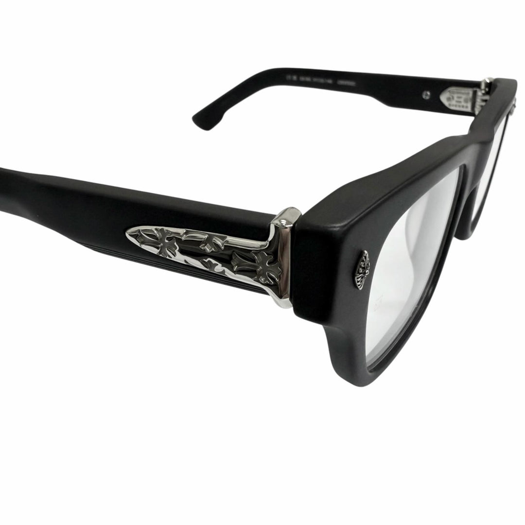 Great CHROME HEARTS Glasses CRYPDIC CH cross black SV925 mens