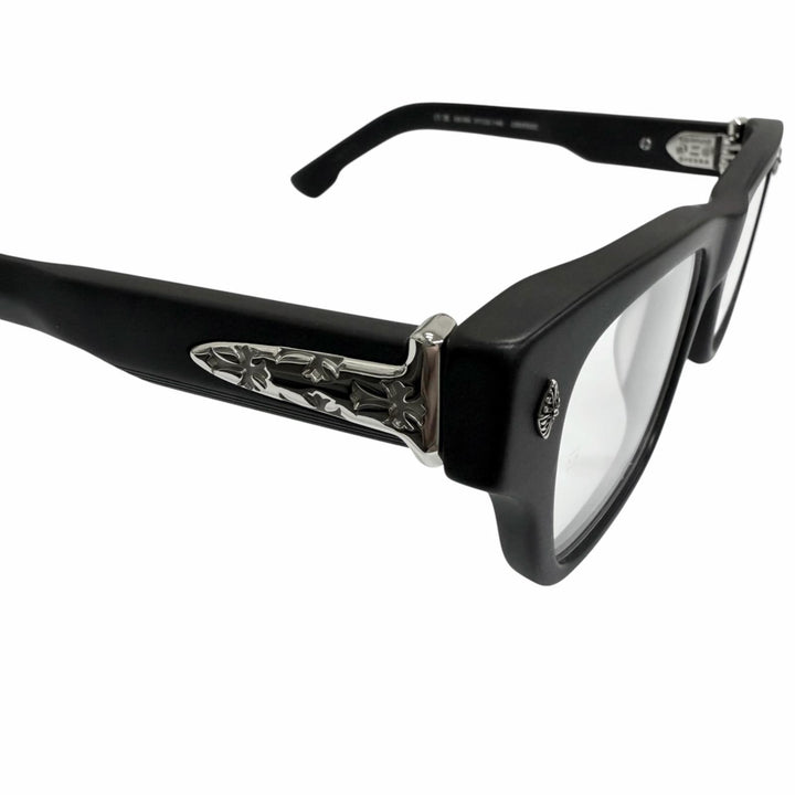 Great CHROME HEARTS Glasses CRYPDIC CH cross black SV925 mens