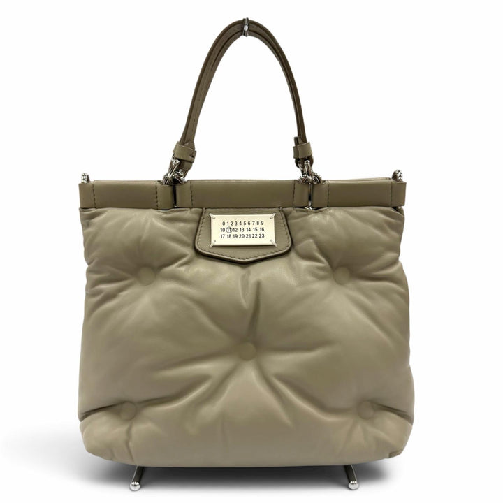 Great Maison Margiela 11 GLAM SLAM SHOPPING SMALL Tote Bag gray S56WD0133