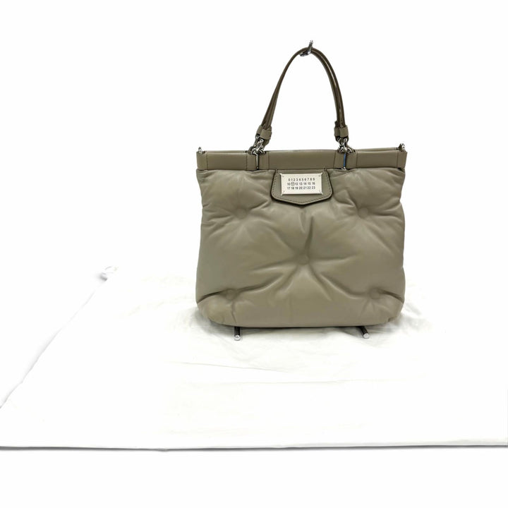 Great Maison Margiela 11 GLAM SLAM SHOPPING SMALL Tote Bag gray S56WD0133