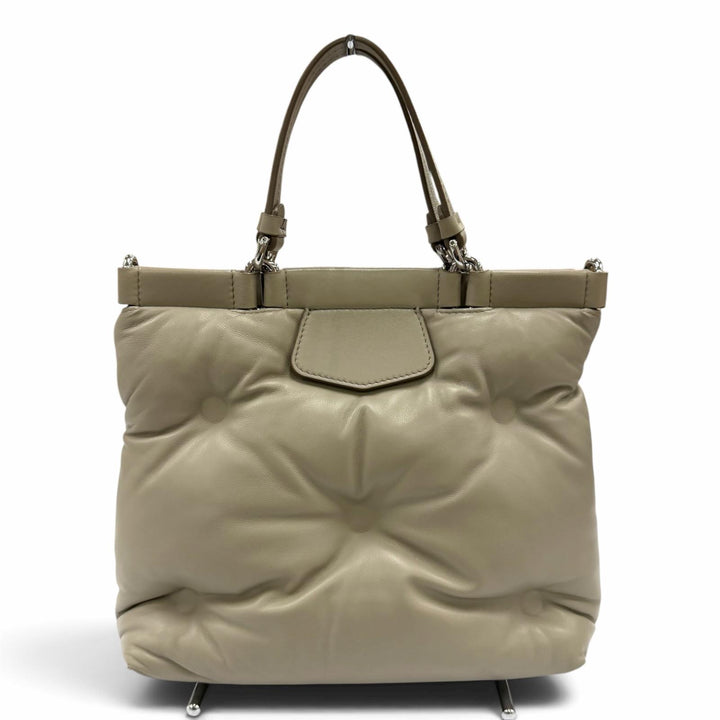 Great Maison Margiela 11 GLAM SLAM SHOPPING SMALL Tote Bag gray S56WD0133