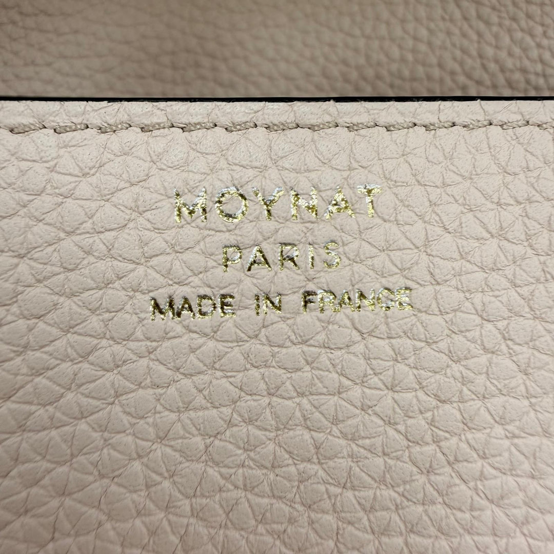 Excellent MOYNAT Shoulder Bag REJANE NANO 2WAY mini handbag pink beige leather
