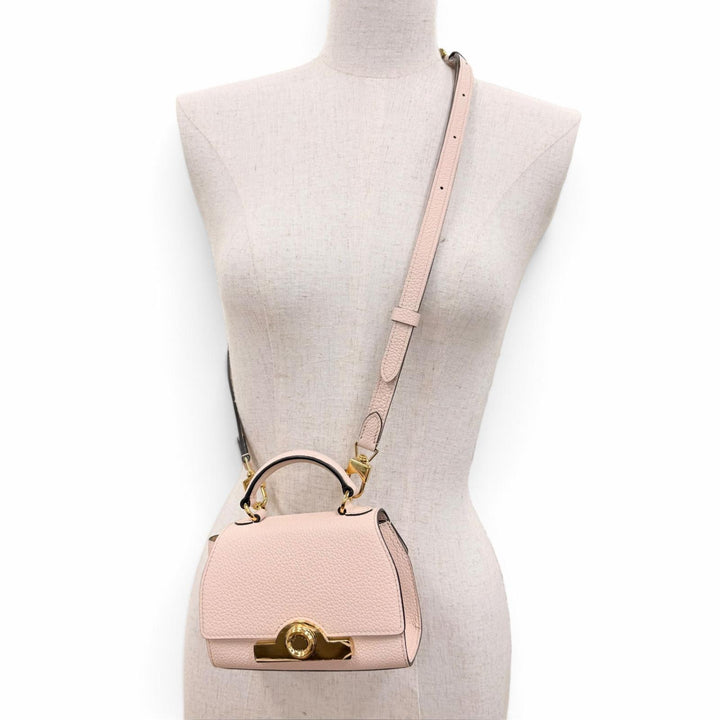 Excellent MOYNAT Shoulder Bag REJANE NANO 2WAY mini handbag pink beige leather