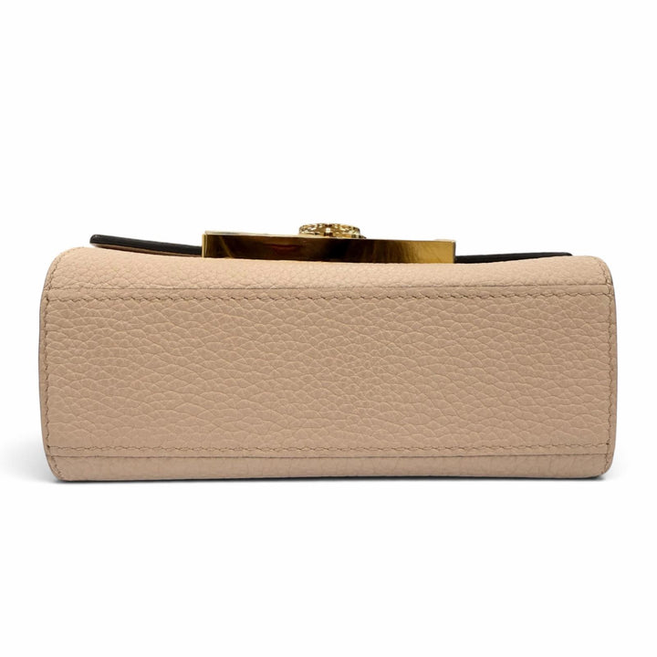 Excellent MOYNAT Shoulder Bag REJANE NANO 2WAY mini handbag pink beige leather