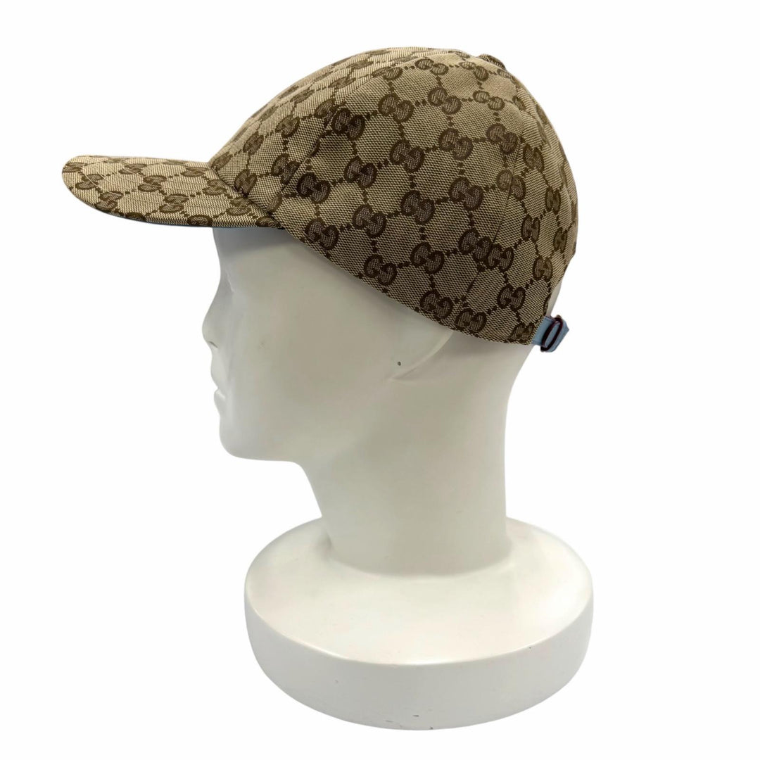 Pristine GUCCI YUKO HIGUCHI cap GG canvas Brown polyester Women M 847862