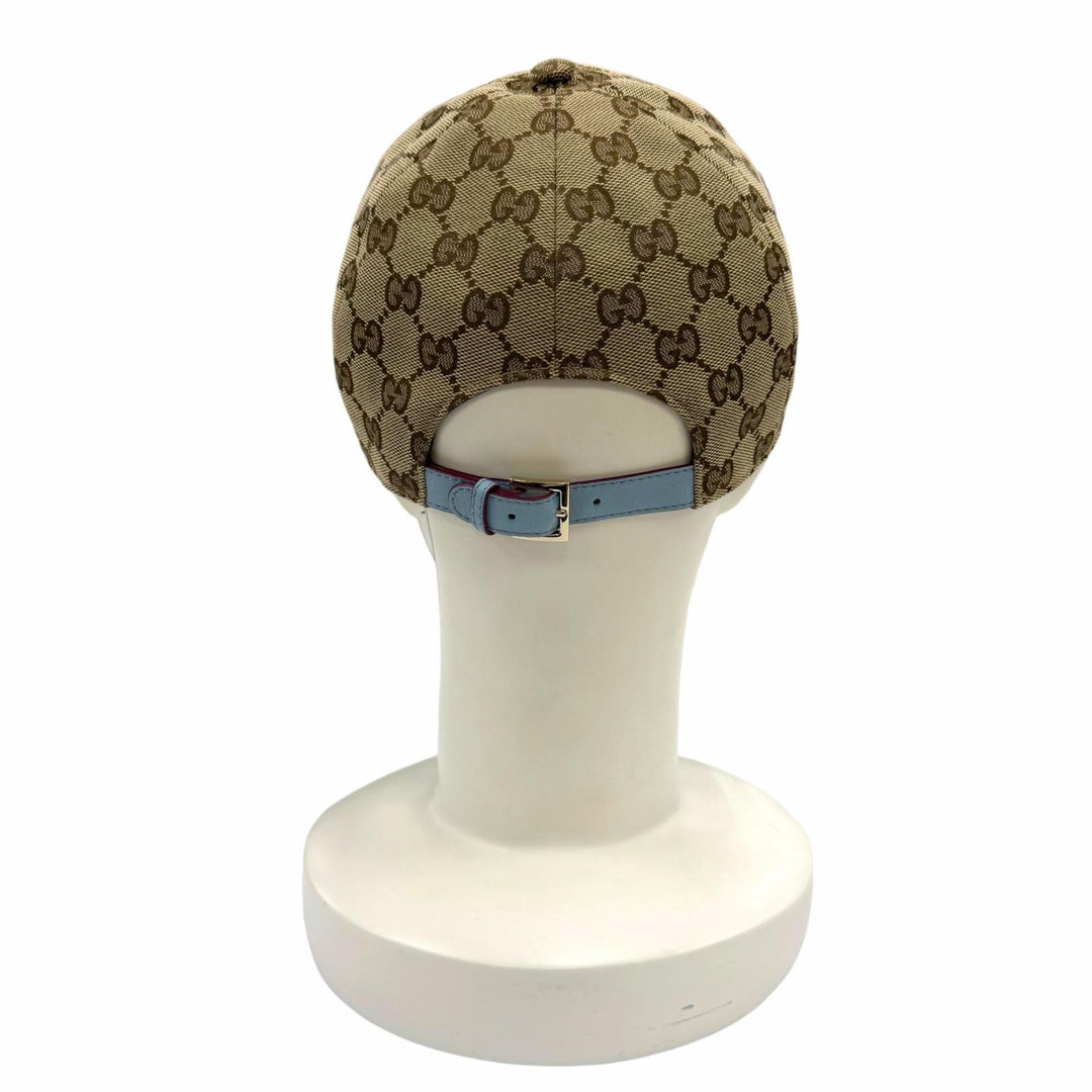 Pristine GUCCI YUKO HIGUCHI cap GG canvas Brown polyester Women M 847862