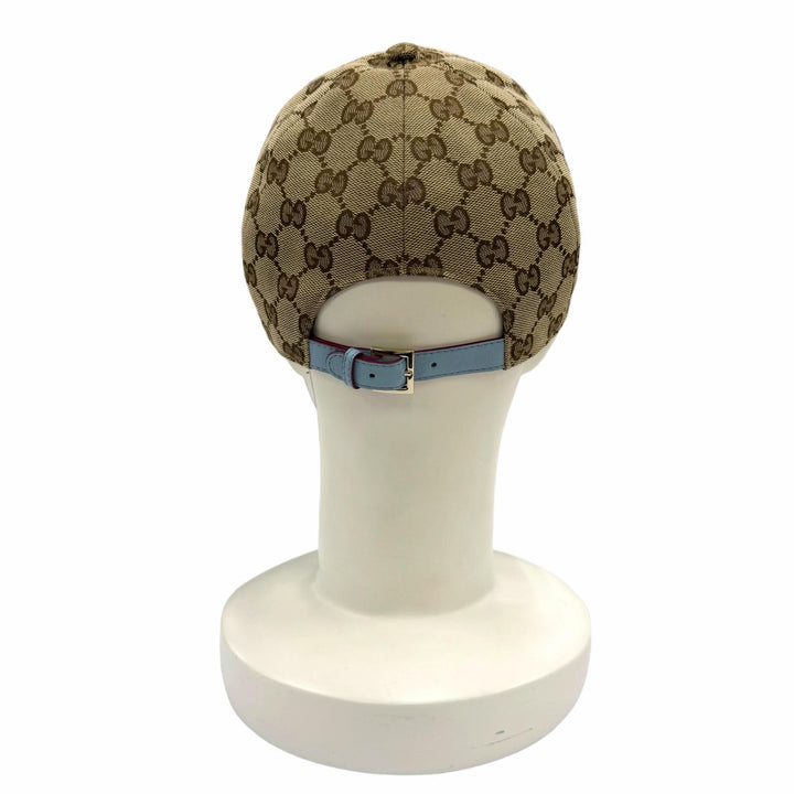 Pristine GUCCI YUKO HIGUCHI cap GG canvas Brown polyester Women M 847862