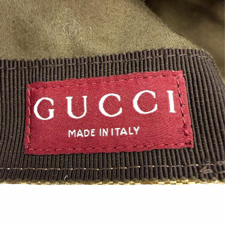 Pristine GUCCI YUKO HIGUCHI cap GG canvas Brown polyester Women M 847862