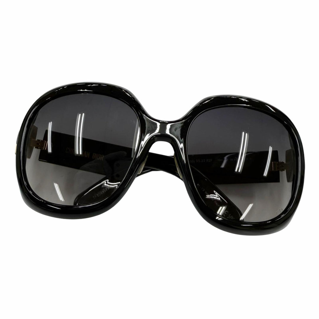Excellent Christian Dior sunglasses Cannage Frame CD Logo black Women