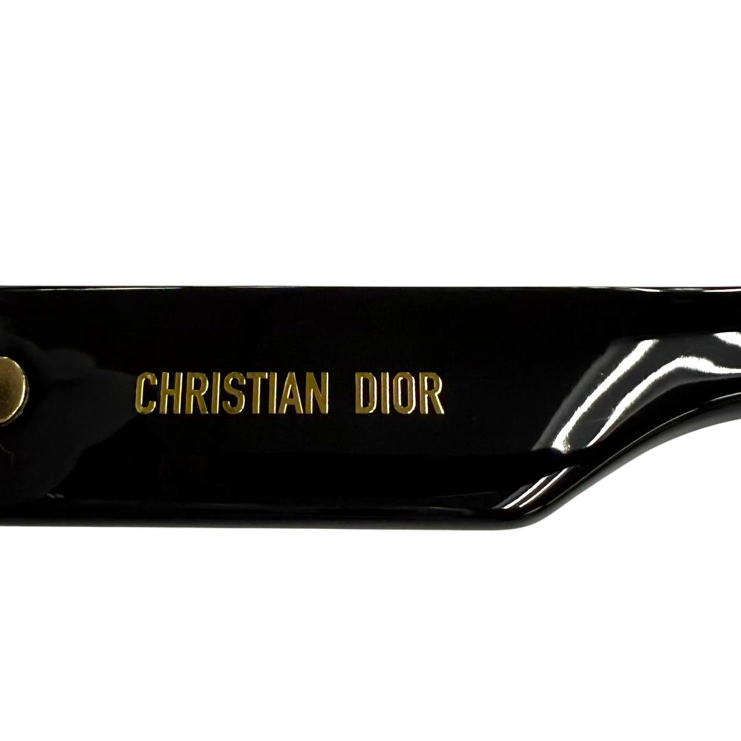 Excellent Christian Dior sunglasses Cannage Frame CD Logo black Women