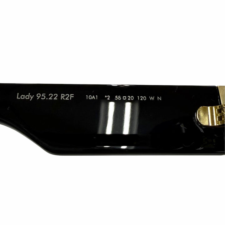 Excellent Christian Dior sunglasses Cannage Frame CD Logo black Women