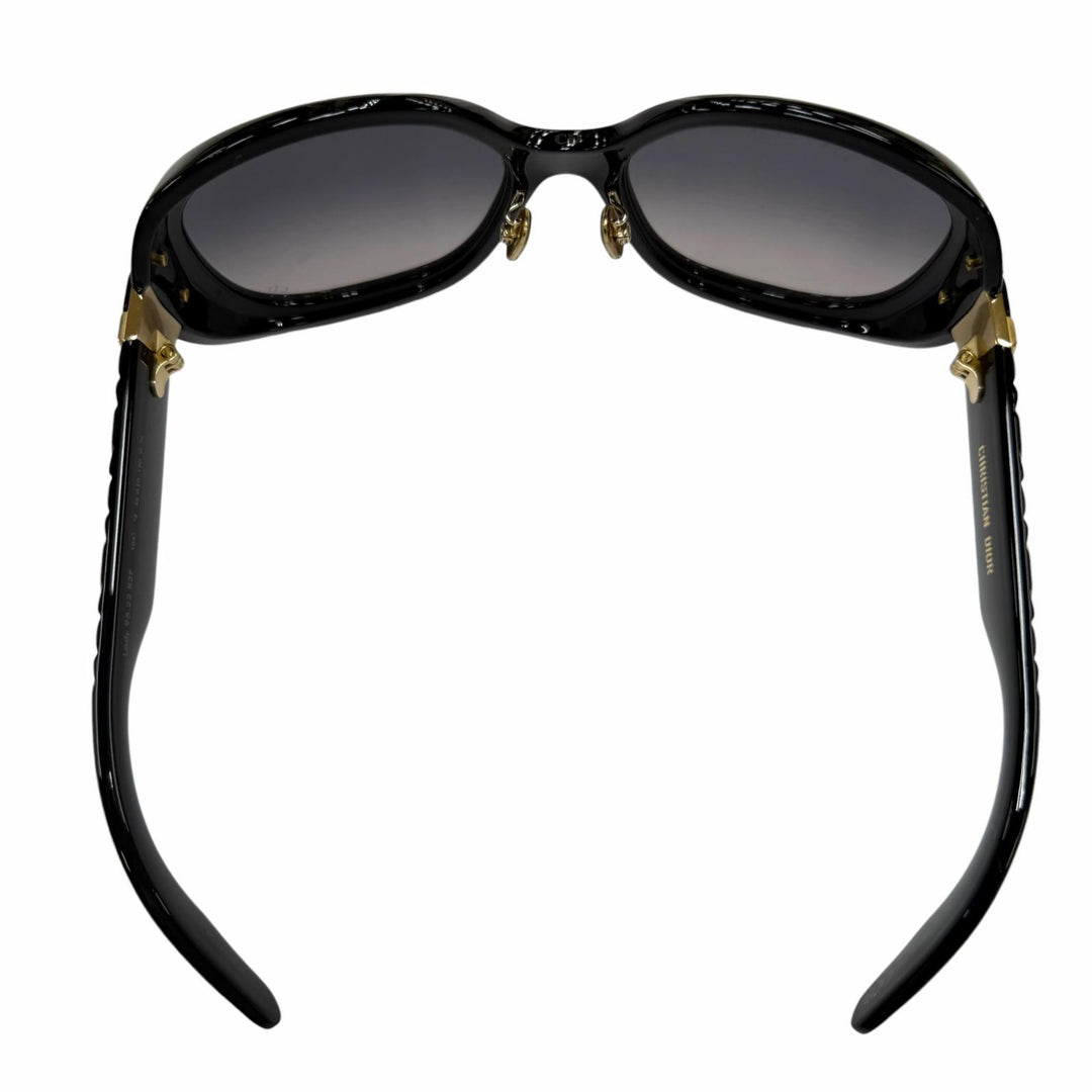 Excellent Christian Dior sunglasses Cannage Frame CD Logo black Women