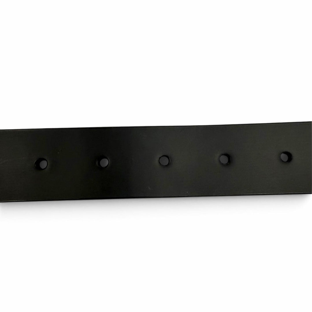 Great LOUIS VUITTON belt Ceinture Initials LV black leather mens M6901V