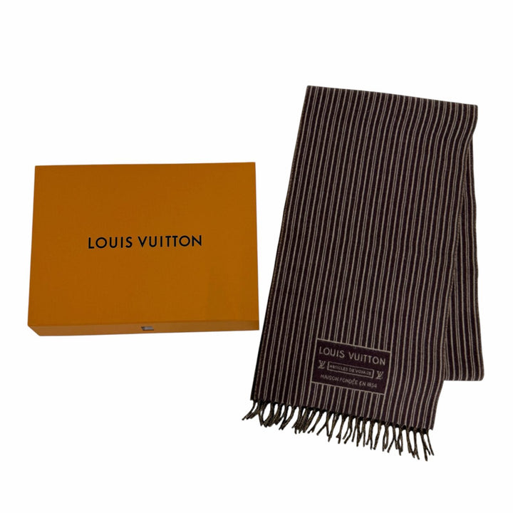 Excellent LOUIS VUITTON Scarf My Neverfull Monogram with fringe Brown M96732