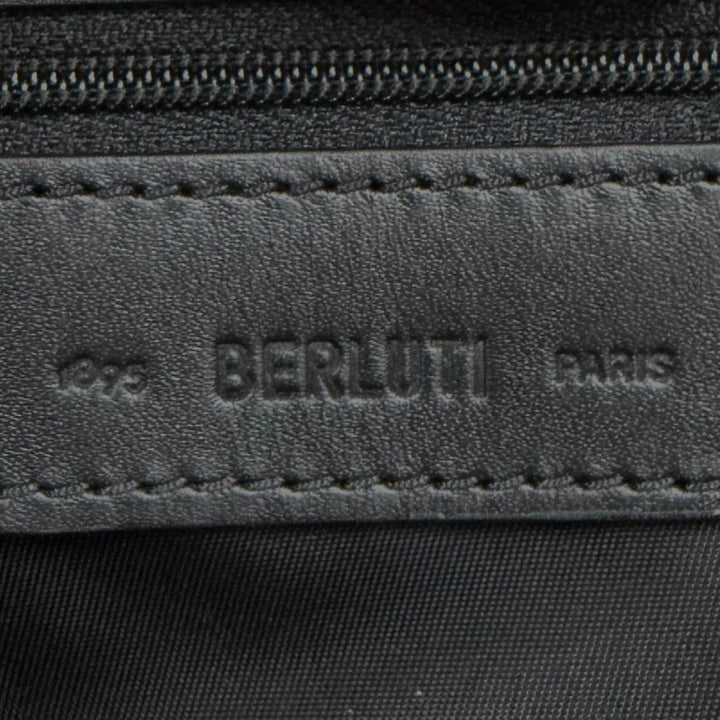 Excellent BERLUTI business bag Formula 1003 Brown Venice Calfskin Leather mens
