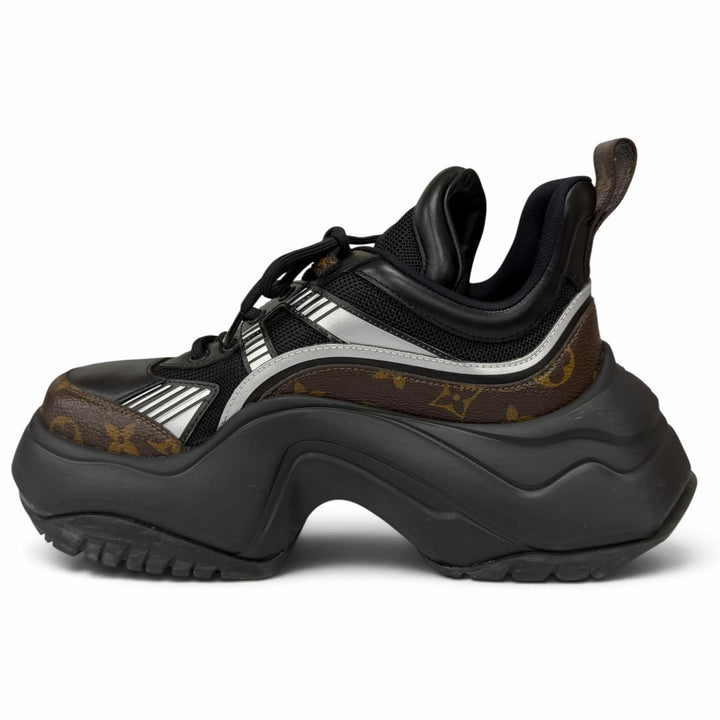 Excellent LOUIS VUITTON sneakers Arclight 2.0 Line Monogram black Women 37.5