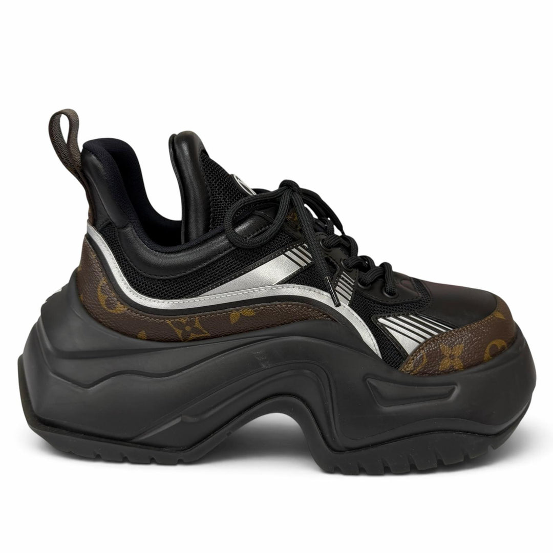 Excellent LOUIS VUITTON sneakers Arclight 2.0 Line Monogram black Women 37.5