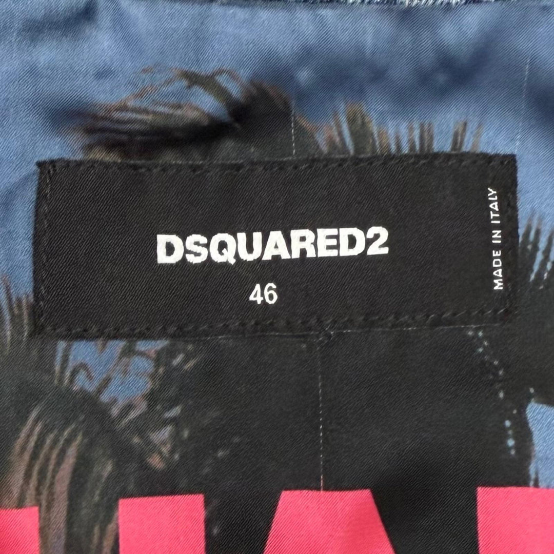 Discounted Great DSQUARED2 Denim Jacket Dropped Shoulder Jean Jacket Denim jacket