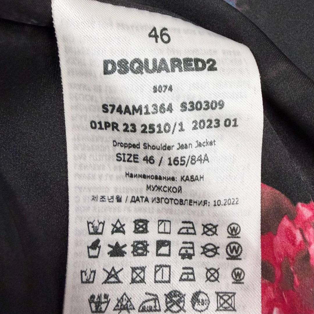 Discounted Great DSQUARED2 Denim Jacket Dropped Shoulder Jean Jacket Denim jacket