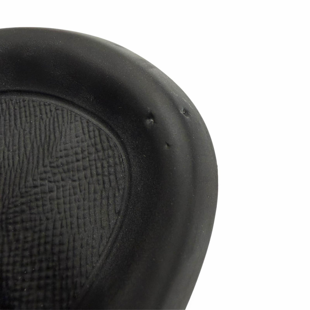 Very Good LOUIS VUITTON Sandals Monogram black rubber mens 7