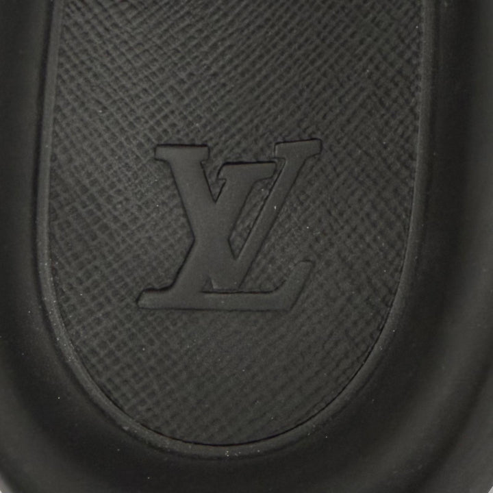 Very Good LOUIS VUITTON Sandals Monogram black rubber mens 7