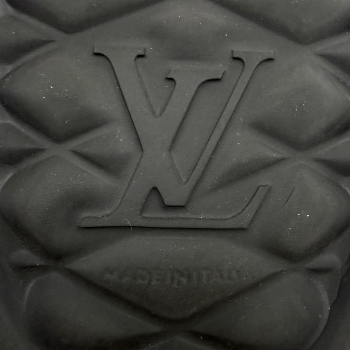 Very Good LOUIS VUITTON Sandals Monogram black rubber mens 7