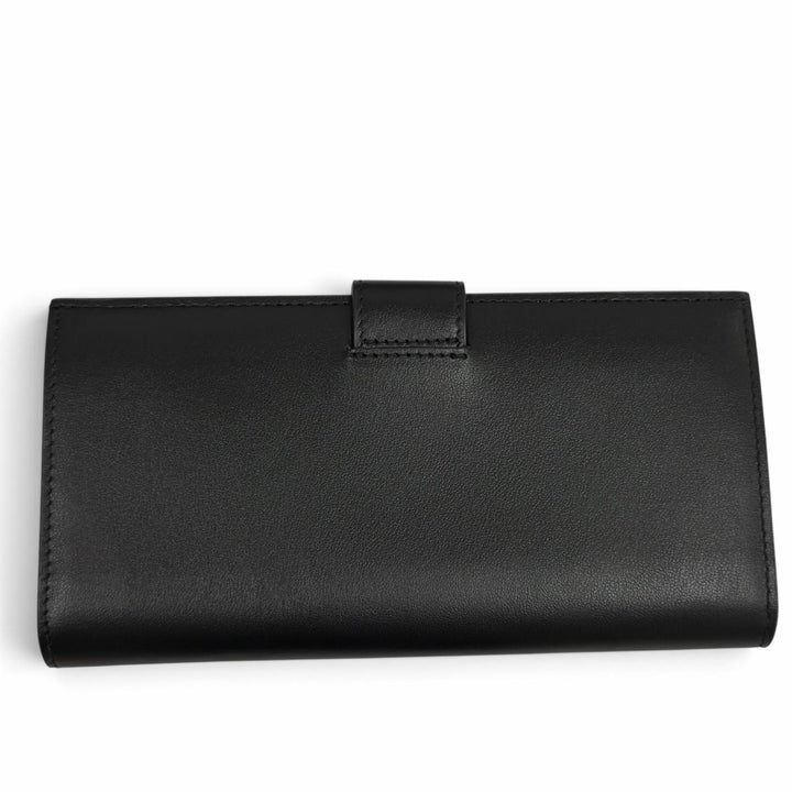 Excellent PRADA Purse Triangle Logo City Calf Tab Long Wallet leather 1MV025