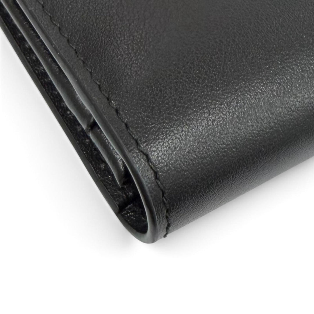Excellent PRADA Purse Triangle Logo City Calf Tab Long Wallet leather 1MV025