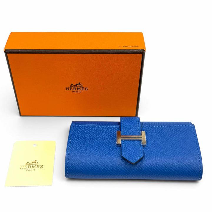 Pristine HERMES Key holder Bean HMetal 4 series Epsom Leather Women