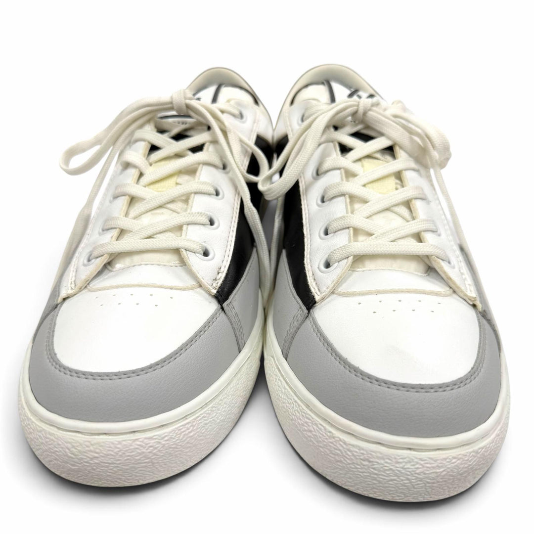 Great LOUIS VUITTON Low cut sneakers white leather mens 7.5