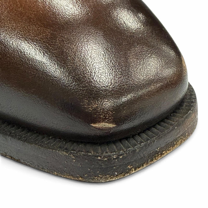 Great BERLUTI Leather shoes Calligraphy slip-on shoes Brown scritto leather 7.5