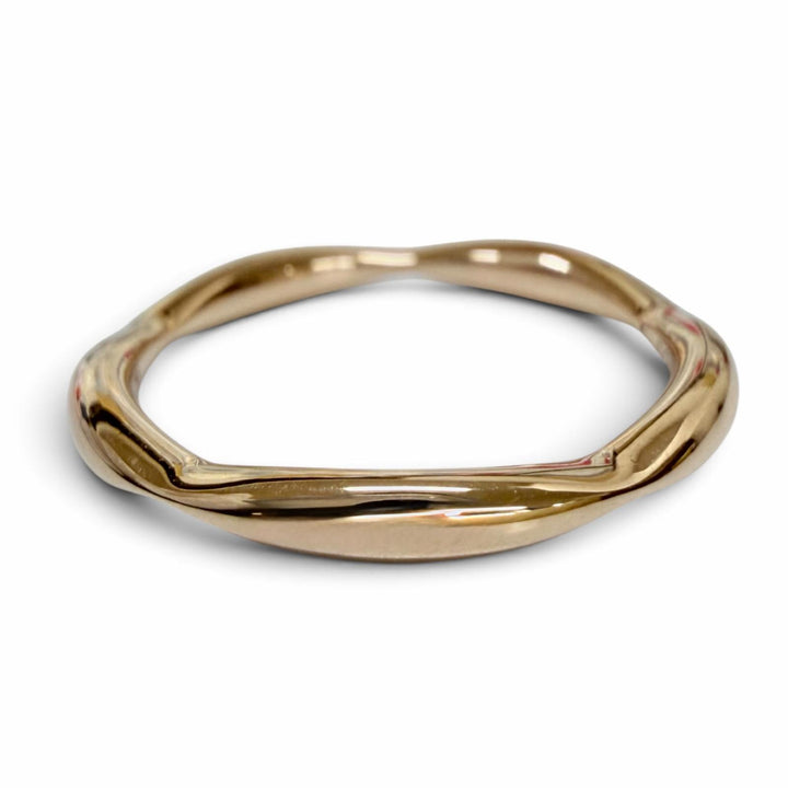 Excellent CHANEL Ring Camellia Half Eternity Diamond Ring Pink gold AU750 50